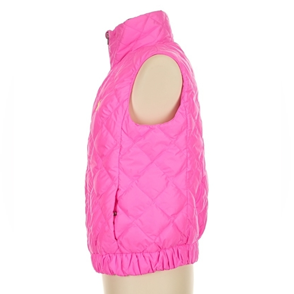 Polo Ralph Lauren Bubblegum Pink Down Quilted Puffer Vest Medium - Picture 4 of 6